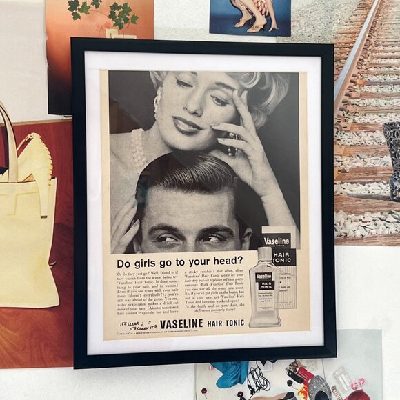 Vintage Vaseline Advertisement Framed Art Piece - Picture 2 of 4